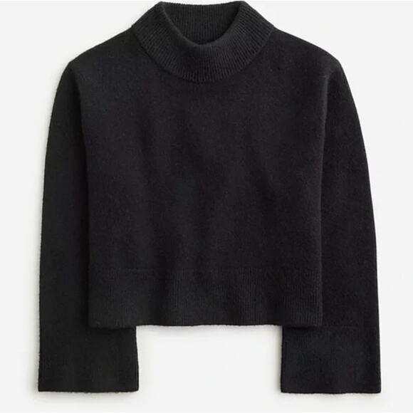 J. Crew Black Chunky crewneck sweater in Supersoft yarn - Picture 2 of 2